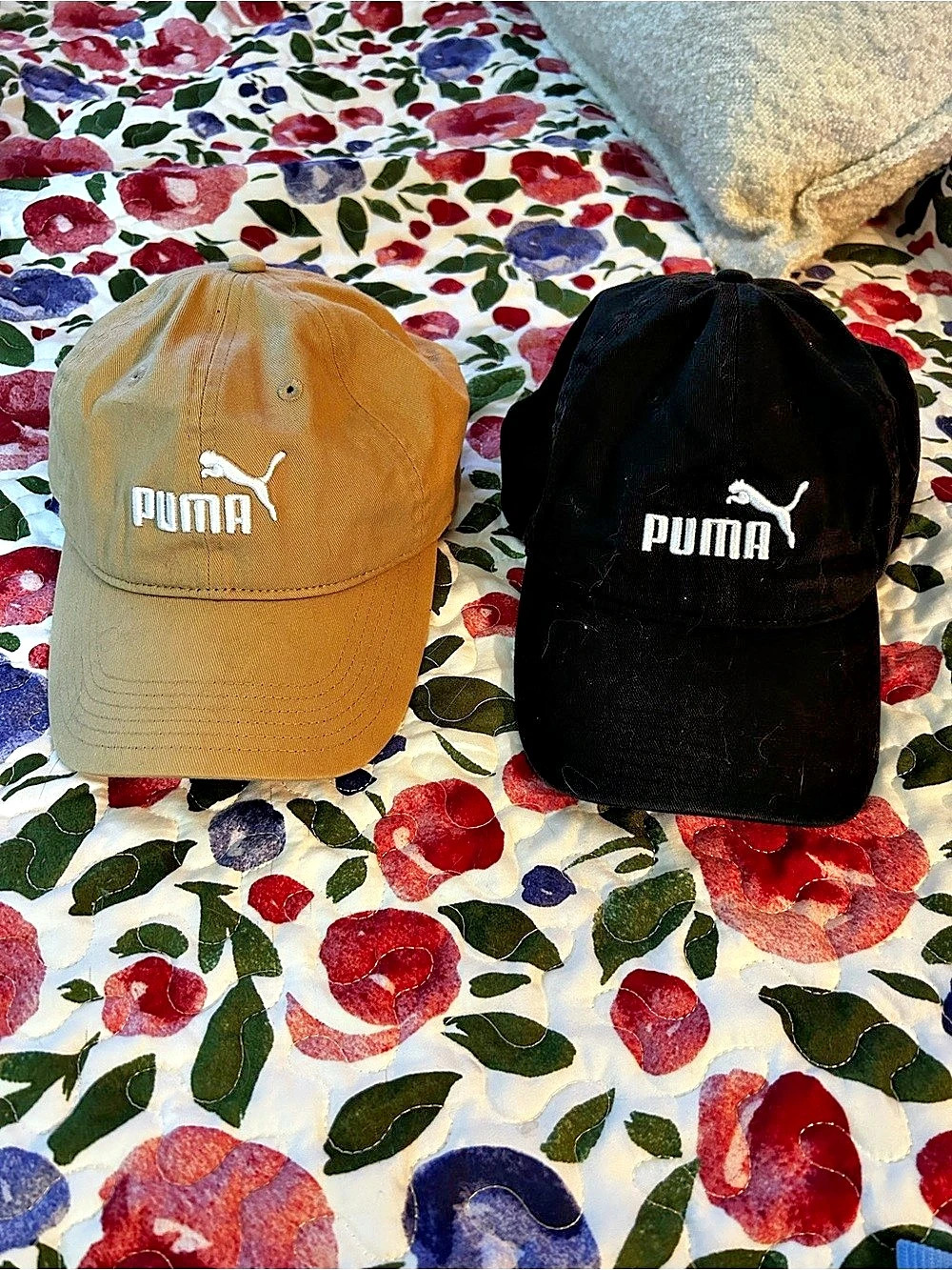Puma Essentials Cat Logo Baseball Cap Two Baseball Caps in Black & Brown